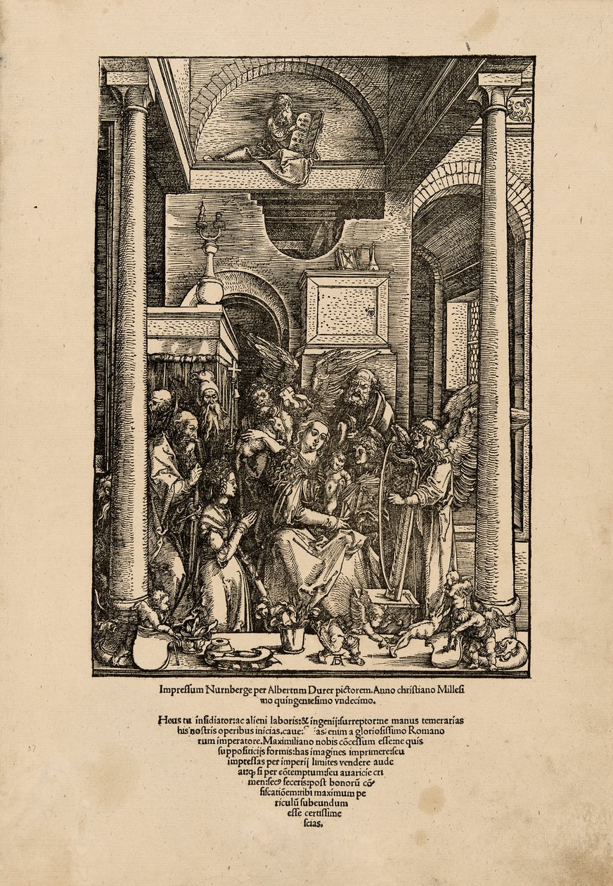 Neitsyen ylistys, Neitsyen elämästä tekijältä Albrecht Dürer