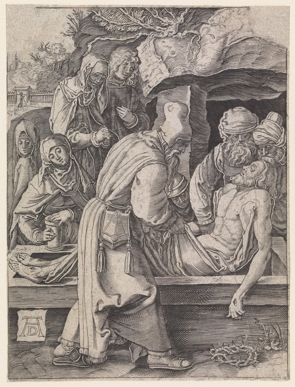 Kristuksen hautaaminen tekijältä Albrecht Dürer