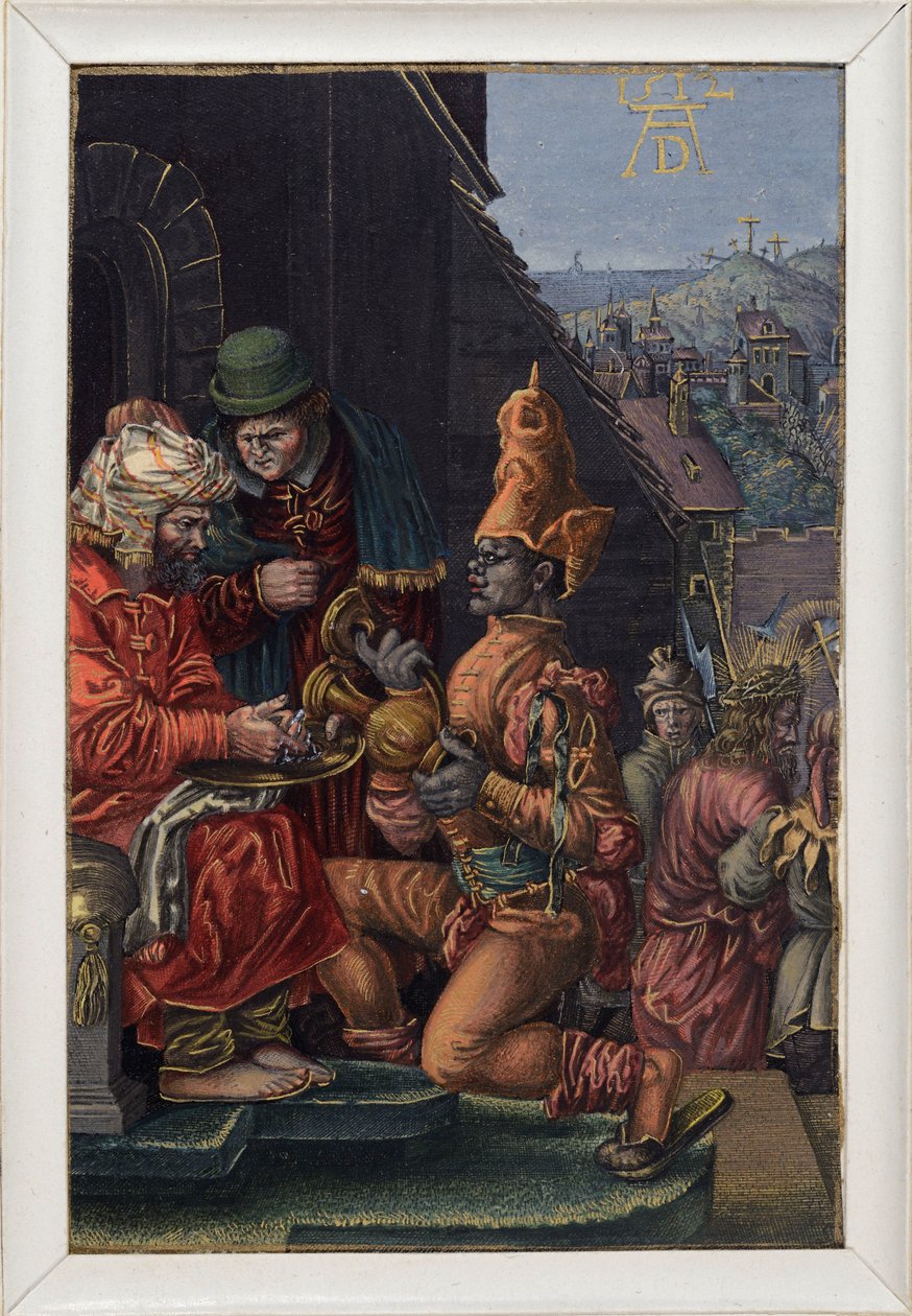 Pilatus pesee kätensä tekijältä Albrecht Dürer