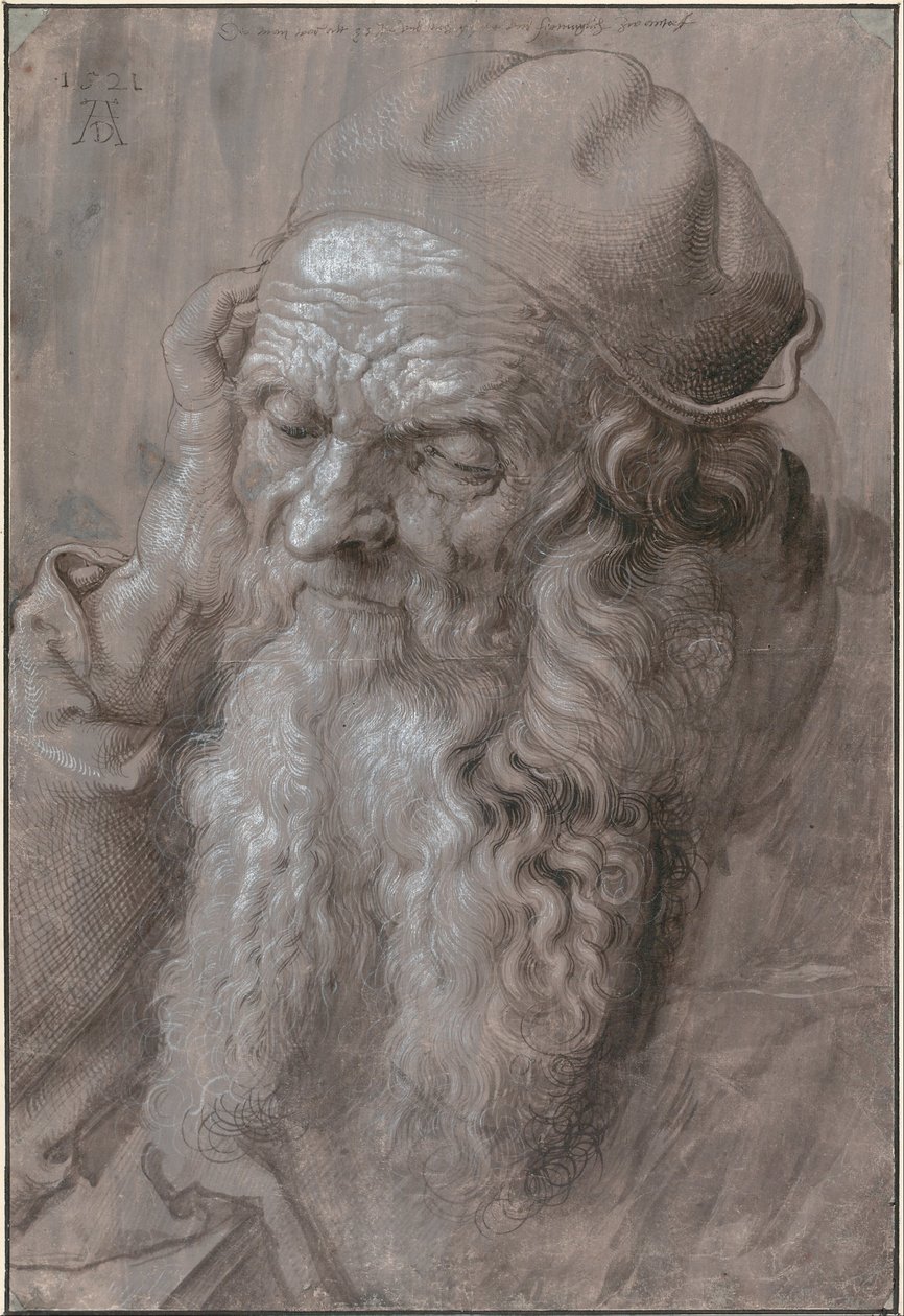 Vanhan miehen pää tekijältä Albrecht Dürer