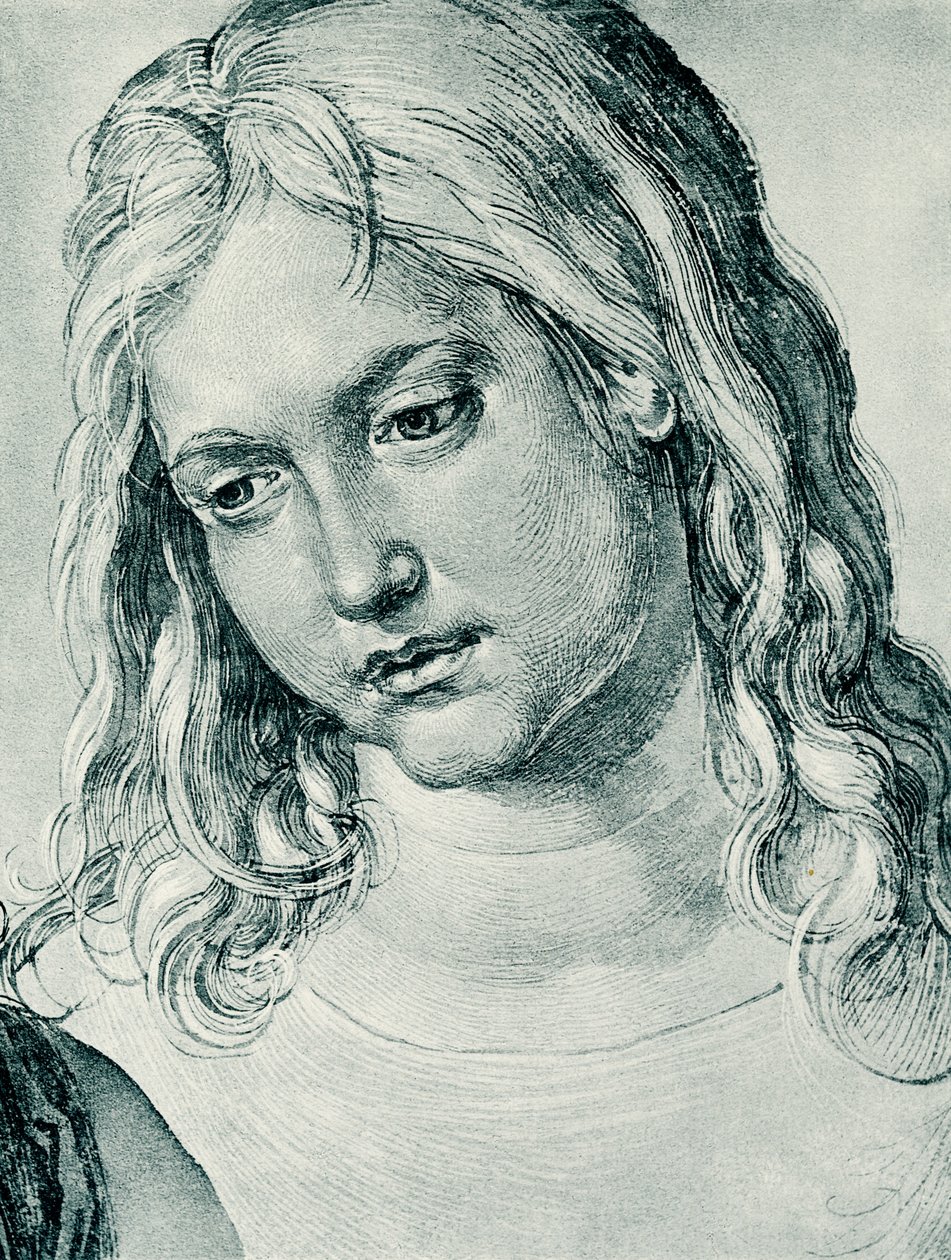 Kaksitoistavuotiaan pojan Jeesuksen pää tekijältä Albrecht Dürer
