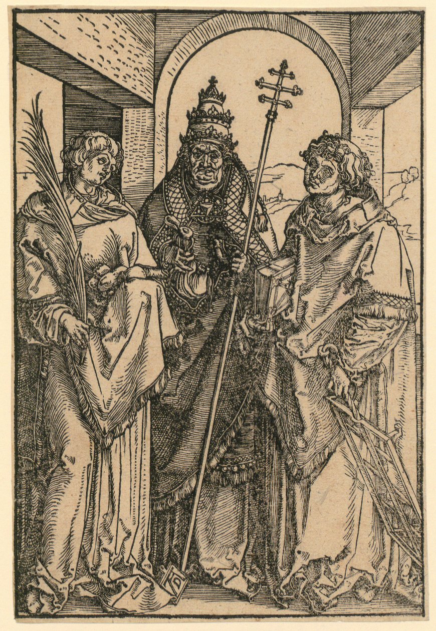 Pyhät Stefanos, Sixtus ja Laurentius tekijältä Albrecht Dürer