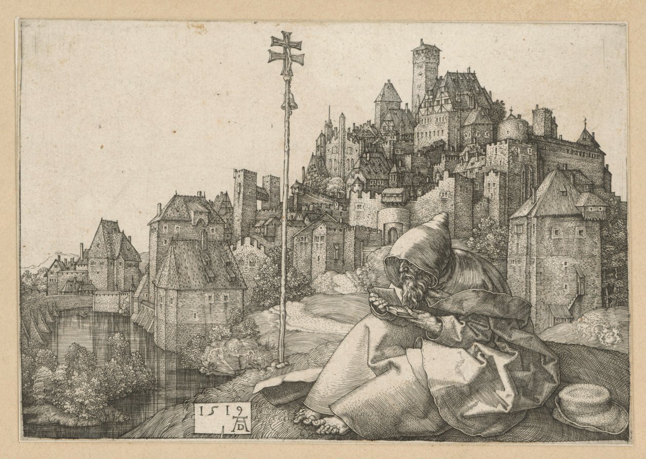 Lukeva pyhä Antonius tekijältä Albrecht Dürer