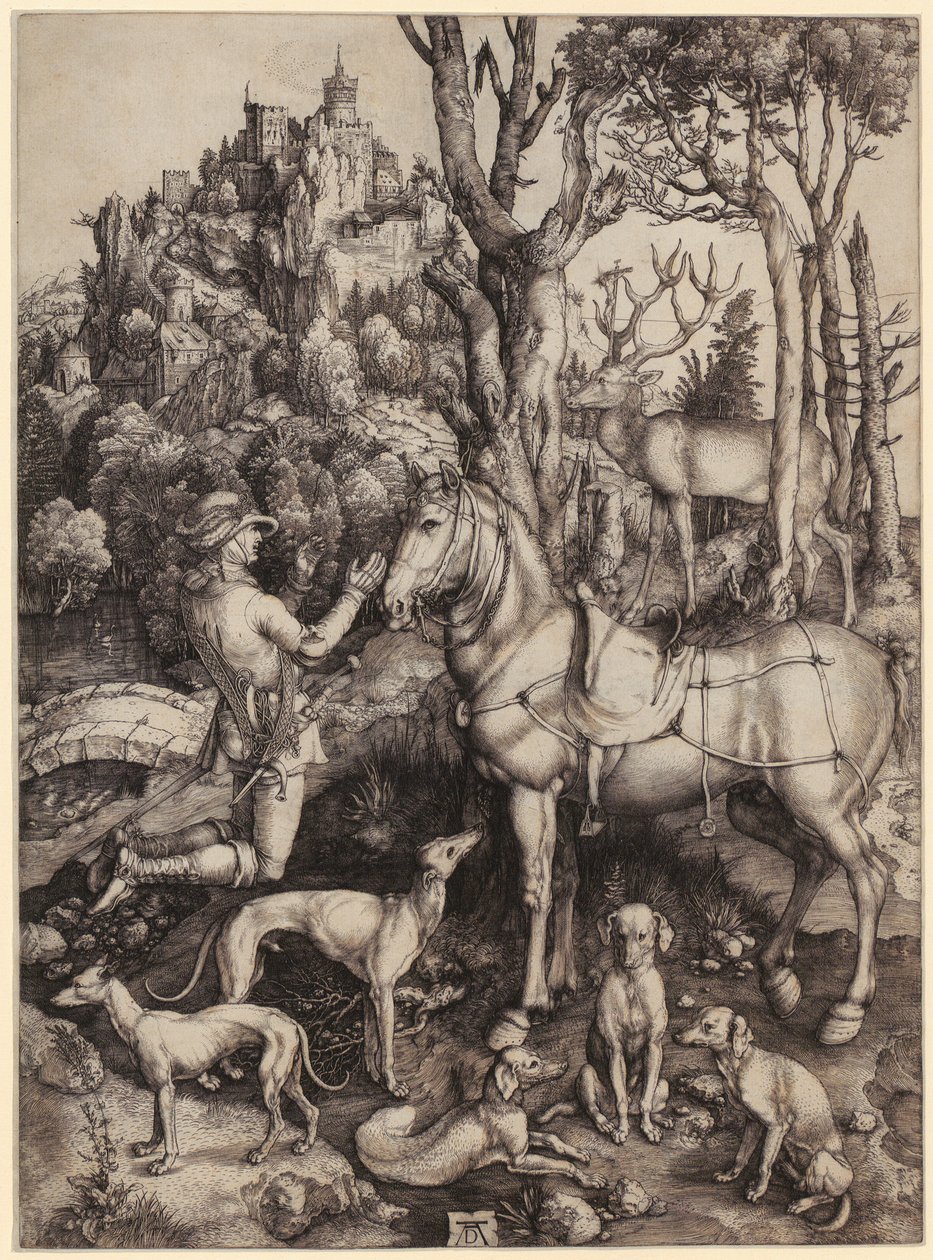 Pyhä Eustachius tekijältä Albrecht Dürer
