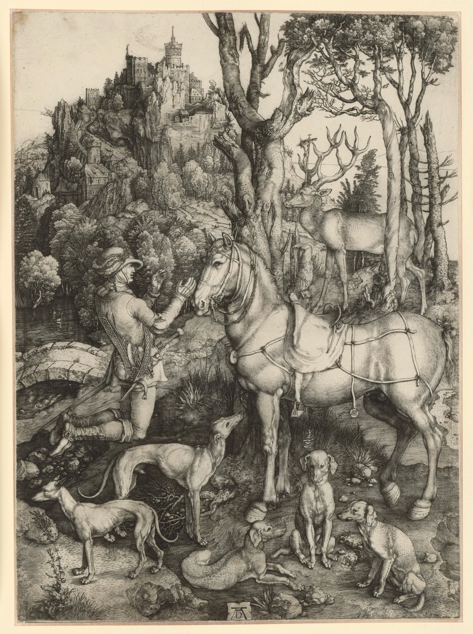 Pyhä Eustachius tekijältä Albrecht Dürer