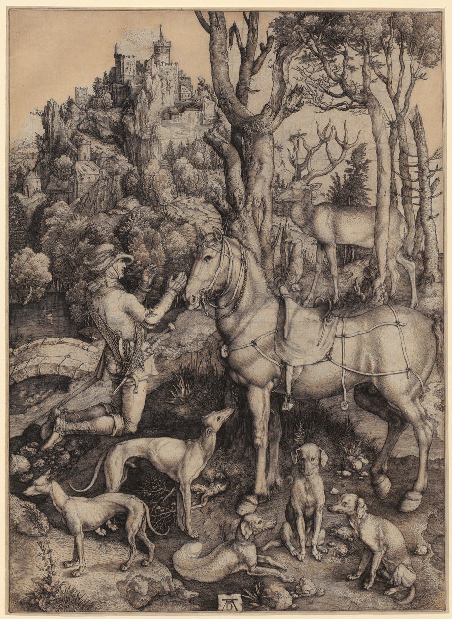 Pyhä Eustachius tekijältä Albrecht Dürer
