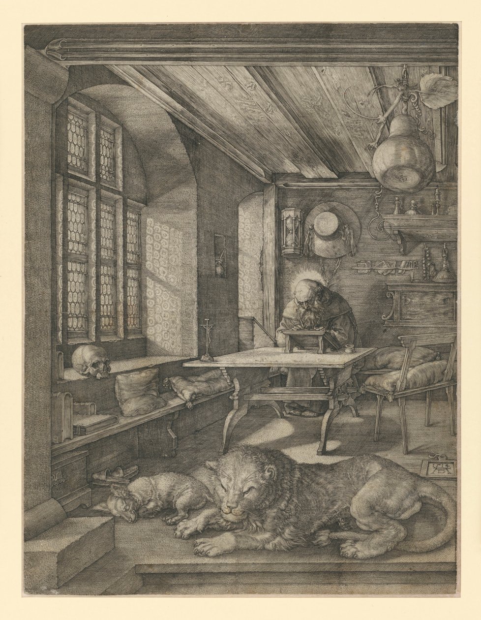 Pyhä Hieronymus työhuoneessaan tekijältä Albrecht Dürer