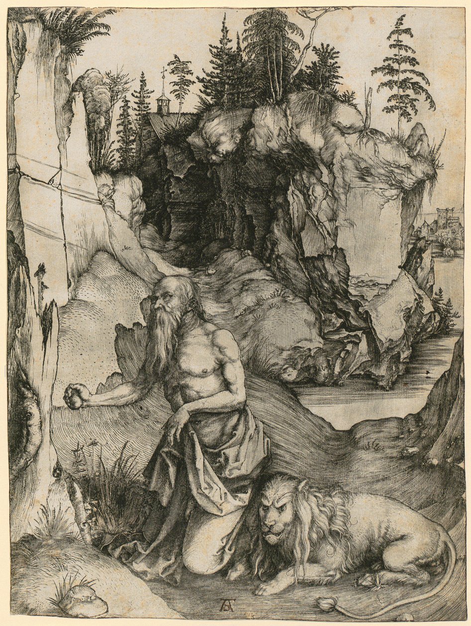 Pyhä Hieronymus autiomaassa tekijältä Albrecht Dürer