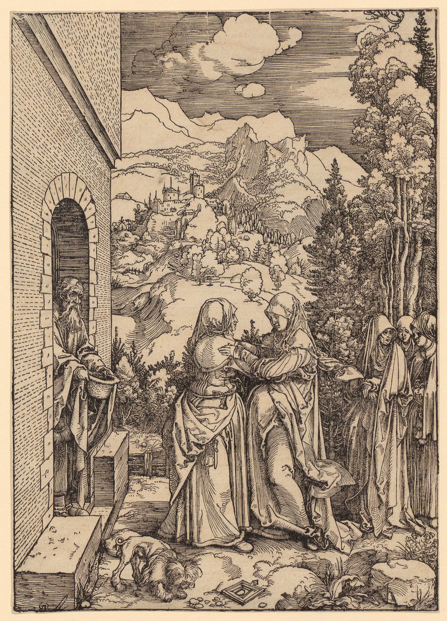 Heimsuchung, sarjan ”Das Marienleben” 9. osa tekijältä Albrecht Dürer