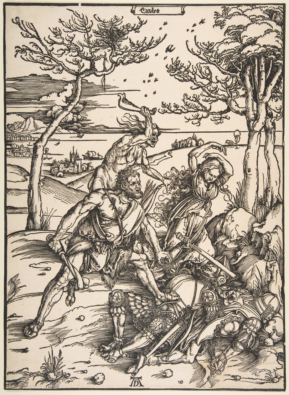Hercules ja Cacus.n.d. tekijältä Albrecht Dürer