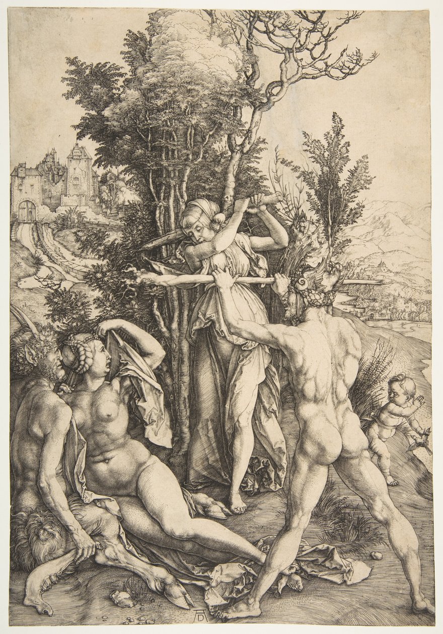 Herakles tienhaarassa tekijältä Albrecht Dürer