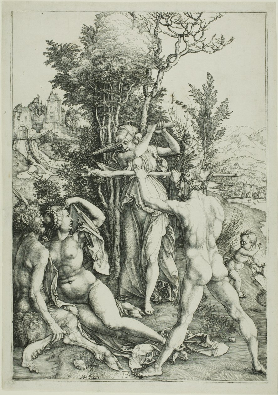 Hercules risteyksessä (Mustasukkaisuus) tekijältä Albrecht Dürer