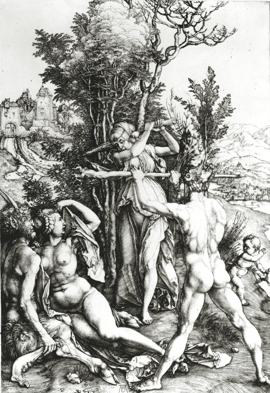 Herkules risteyksessä, 1498 tekijältä Albrecht Dürer