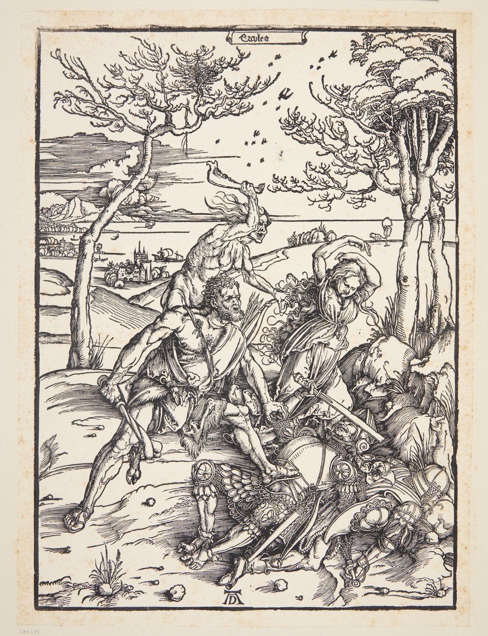 Hercules valloittaa molionidikaksoset tekijältä Albrecht Dürer