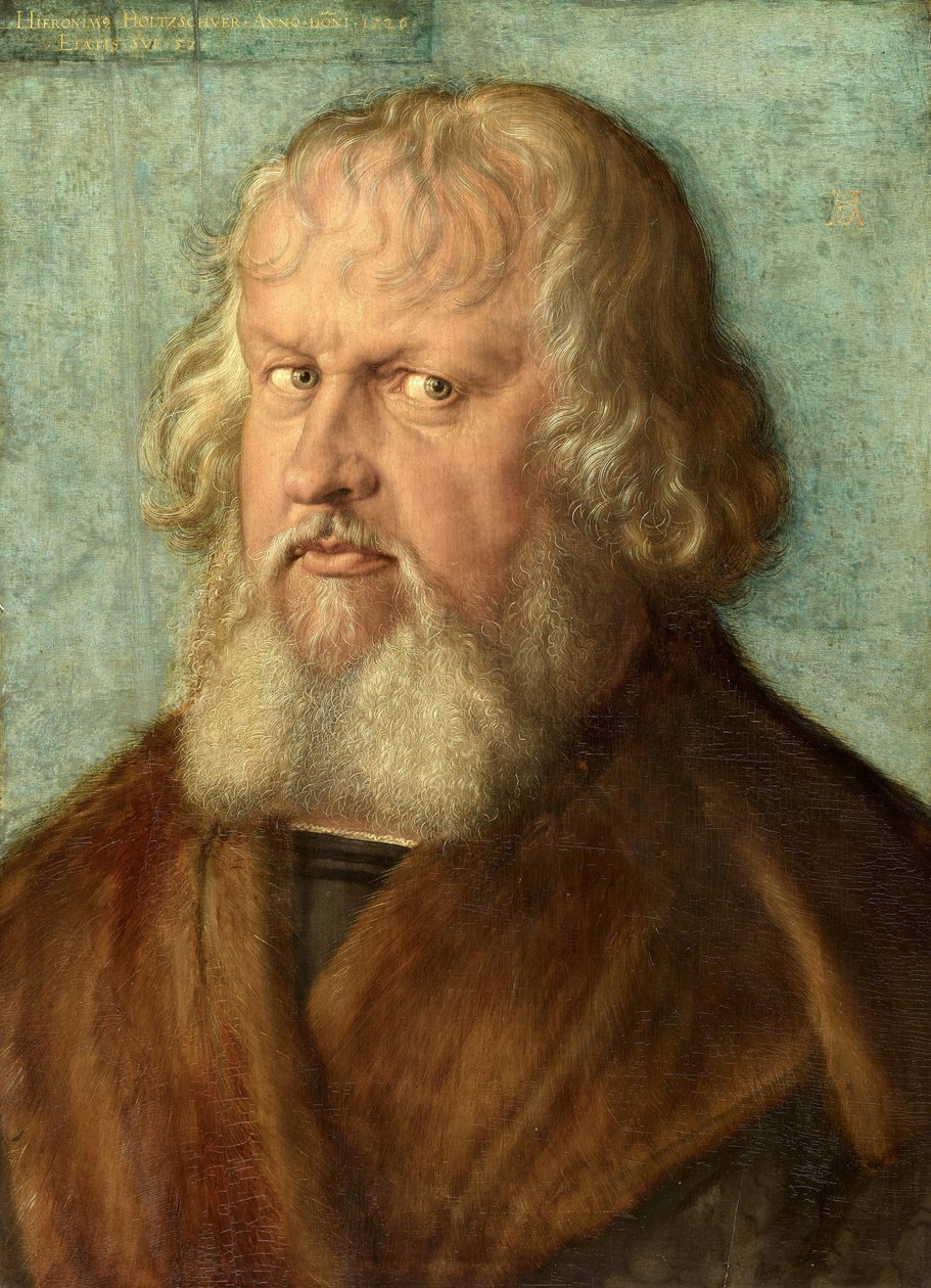 Hieronymus Holzschuher (1469-1529) kannella tekijältä Albrecht Dürer