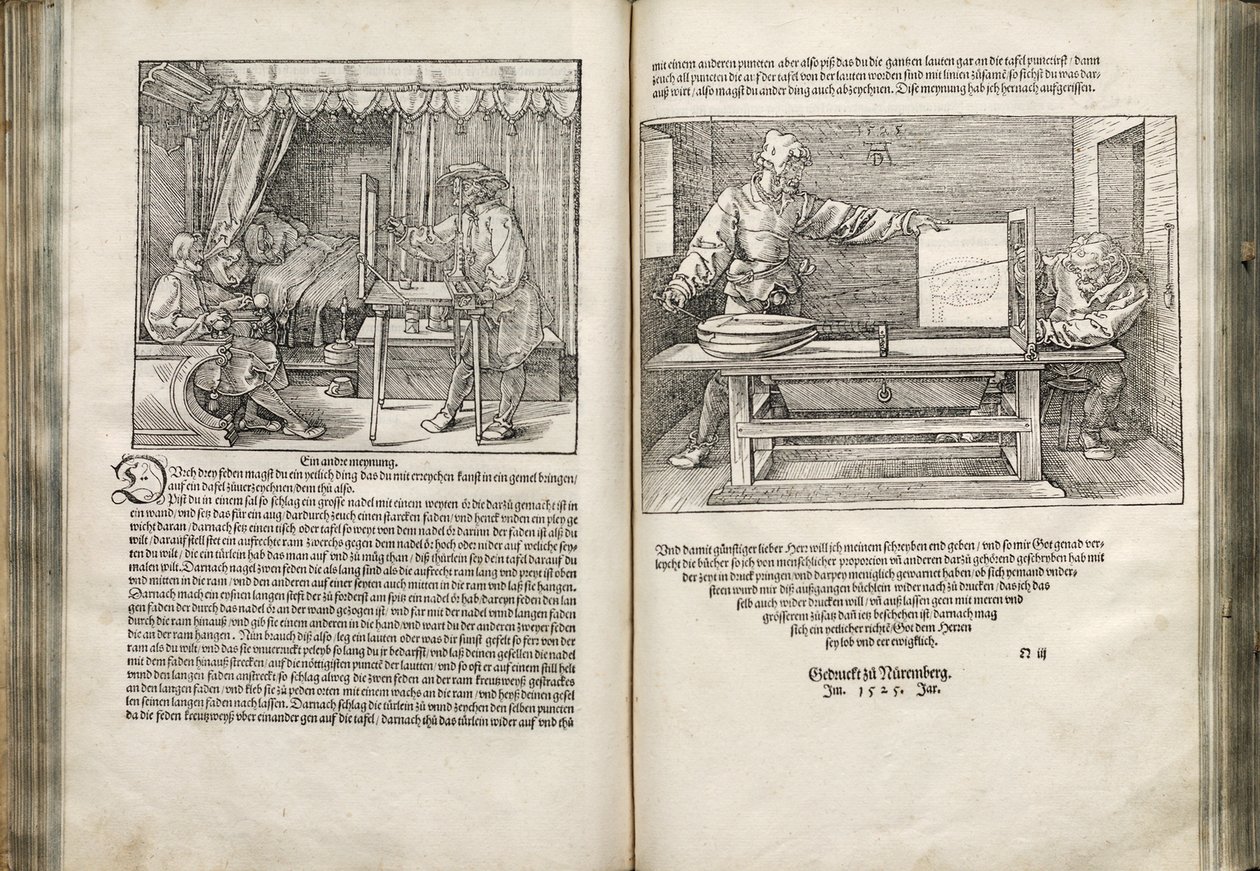 Kuvitus neljästä kirjasta ihmissuhteista, 1528 tekijältä Albrecht Dürer