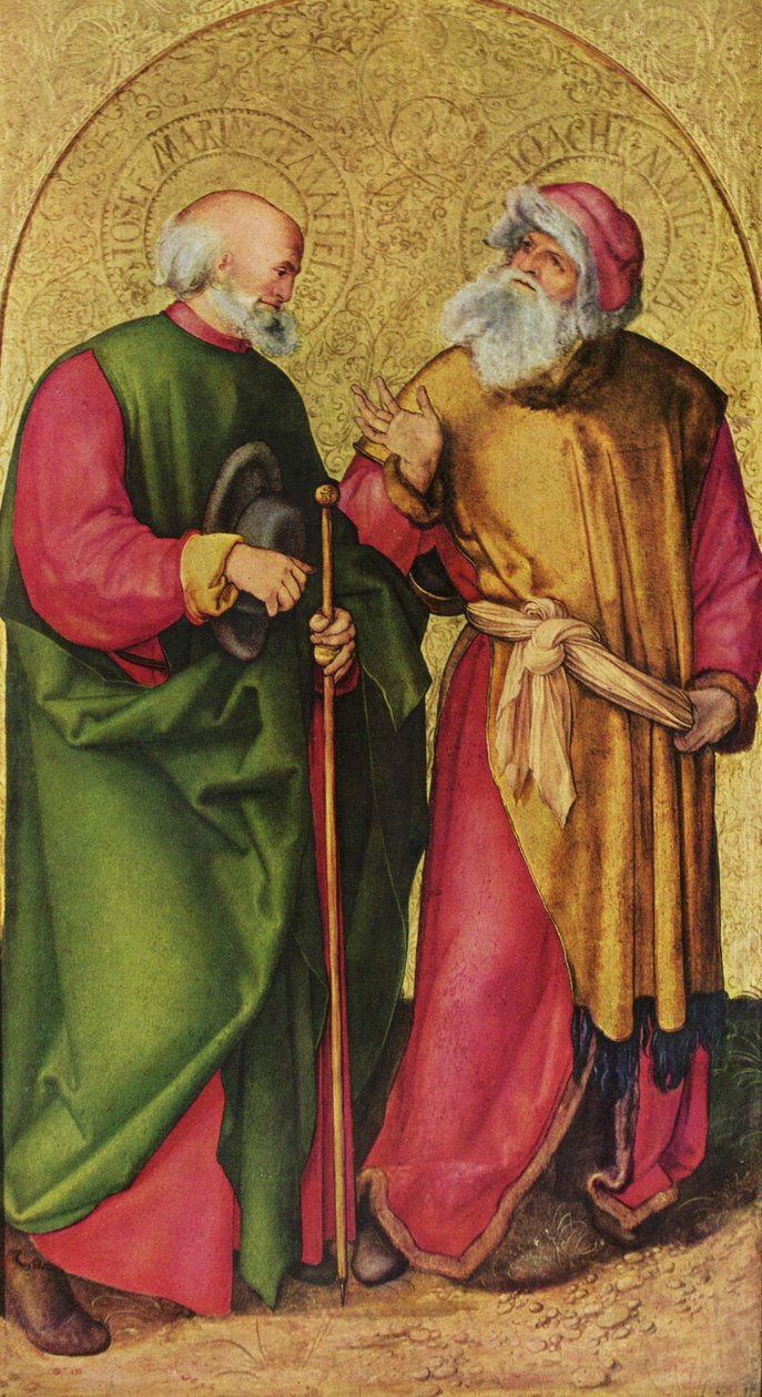 Jabachin alttari: Pyhät Joosef ja Joakim tekijältä Albrecht Dürer