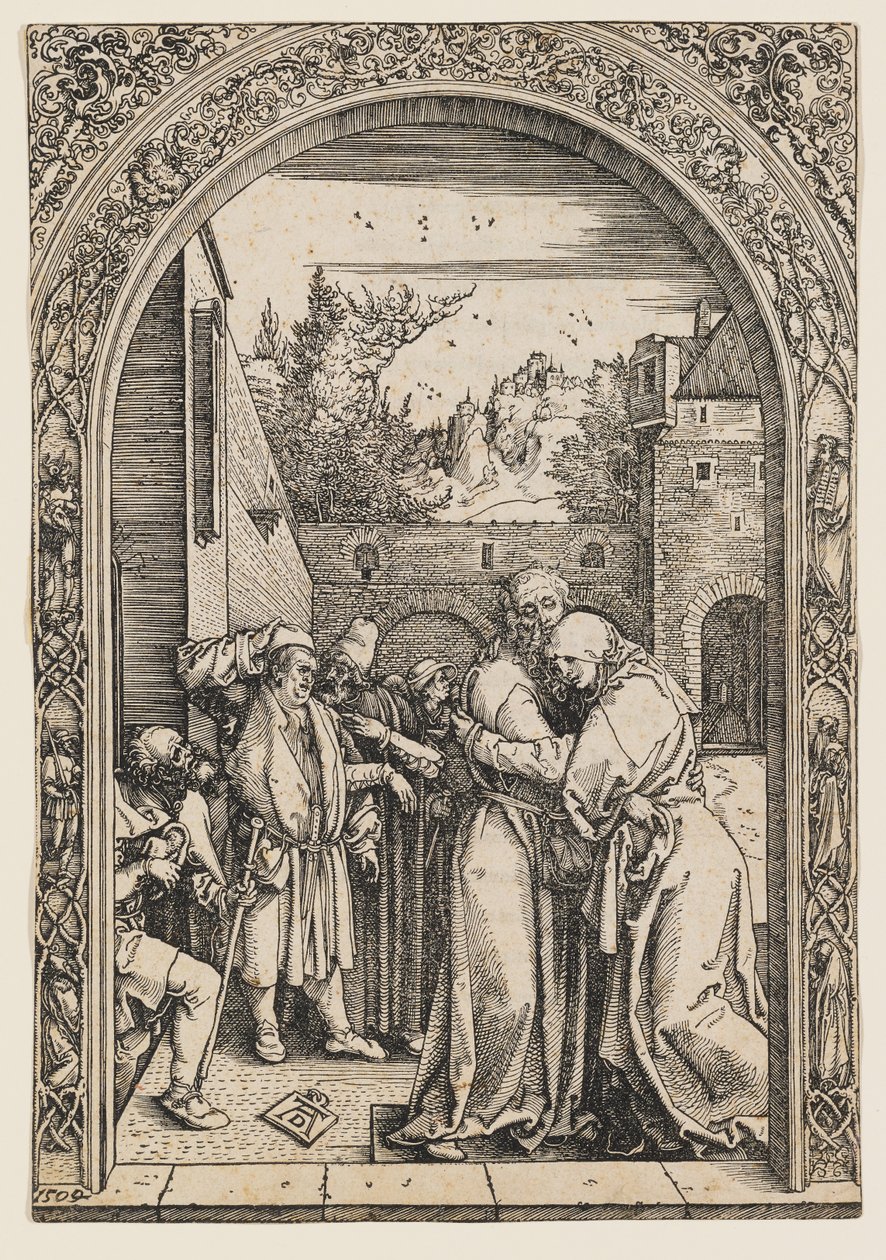 Joakim ja Anna Kultaisella portilla tekijältä Albrecht Dürer
