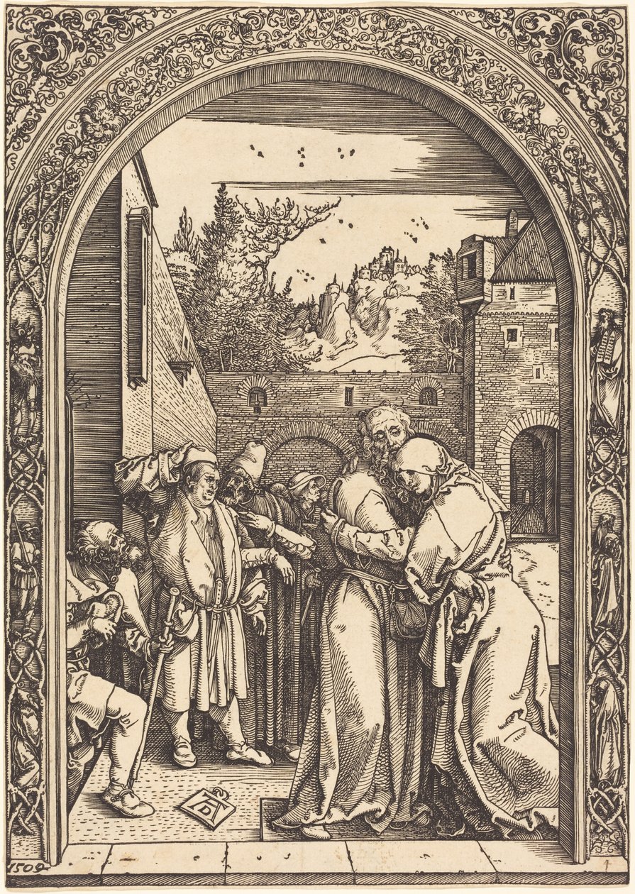 Joakim ja Anna Kultaisella portilla tekijältä Albrecht Dürer