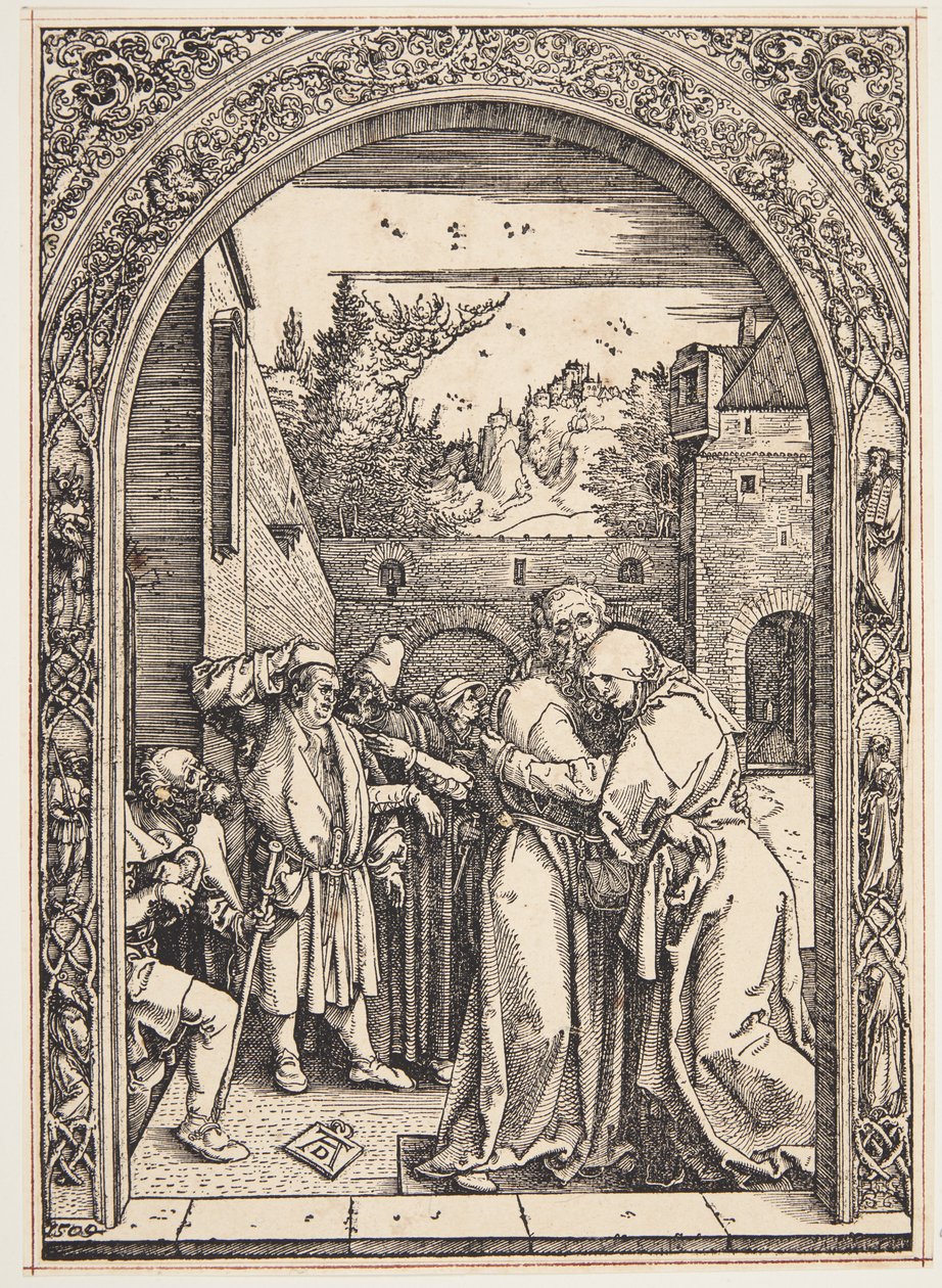Joachim ja St. Ann tapaavat Golden Gatessa tekijältä Albrecht Dürer