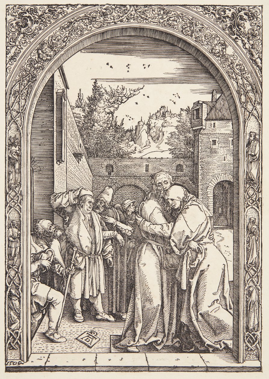 Joachim ja St. Ann tapaavat Golden Gatessa tekijältä Albrecht Dürer