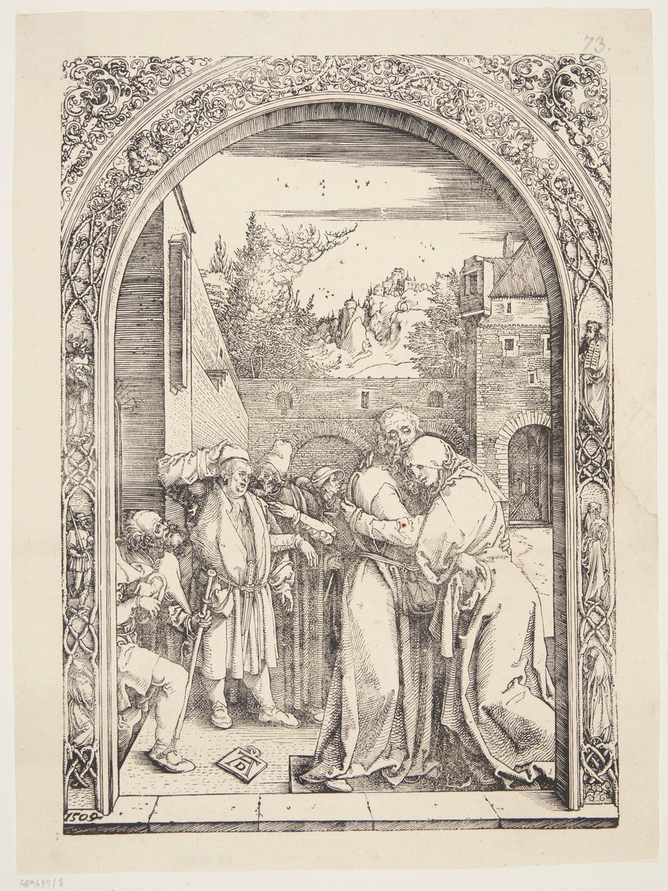 Joachim ja St. Ann tapaavat Golden Gatessa tekijältä Albrecht Dürer