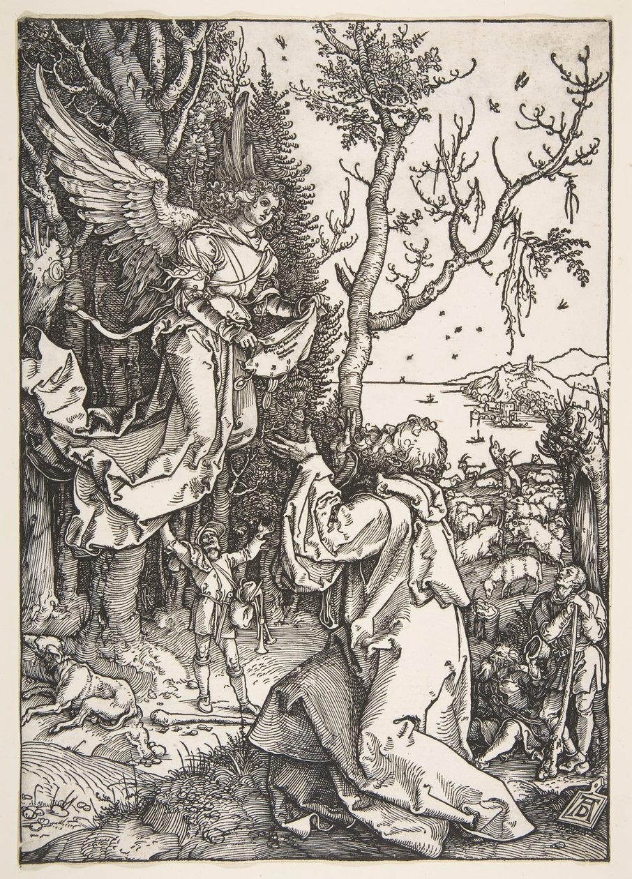 Joachim ja enkeli, The Life of the Virgin, n. 1504. tekijältä Albrecht Dürer