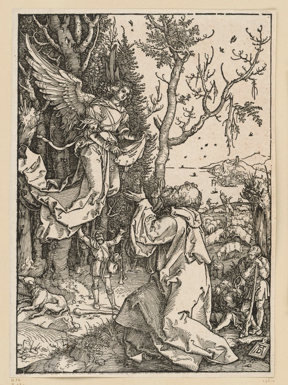 Joakim ja enkeli (Marian elämä) tekijältä Albrecht Dürer