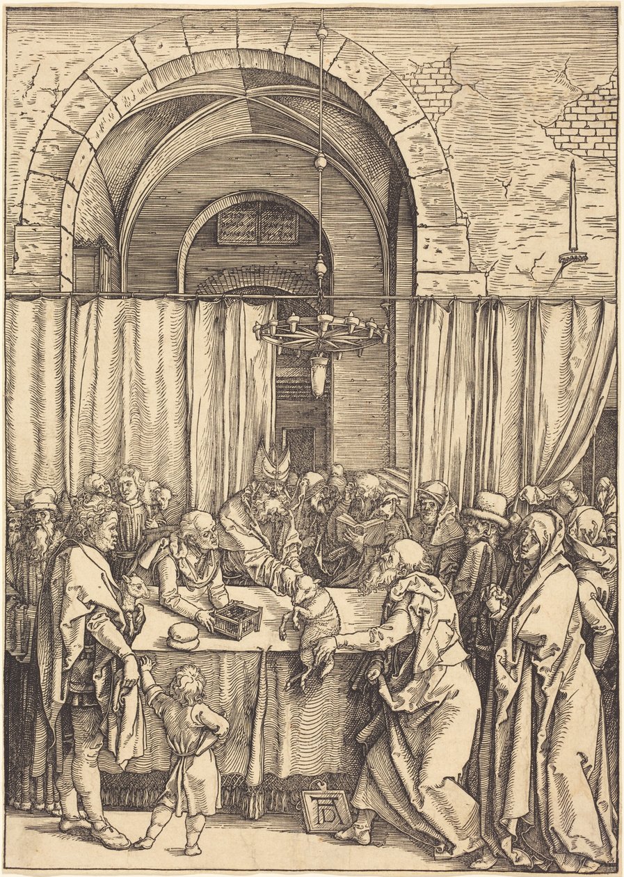 Joakimin uhrilahjan hylkääminen tekijältä Albrecht Dürer