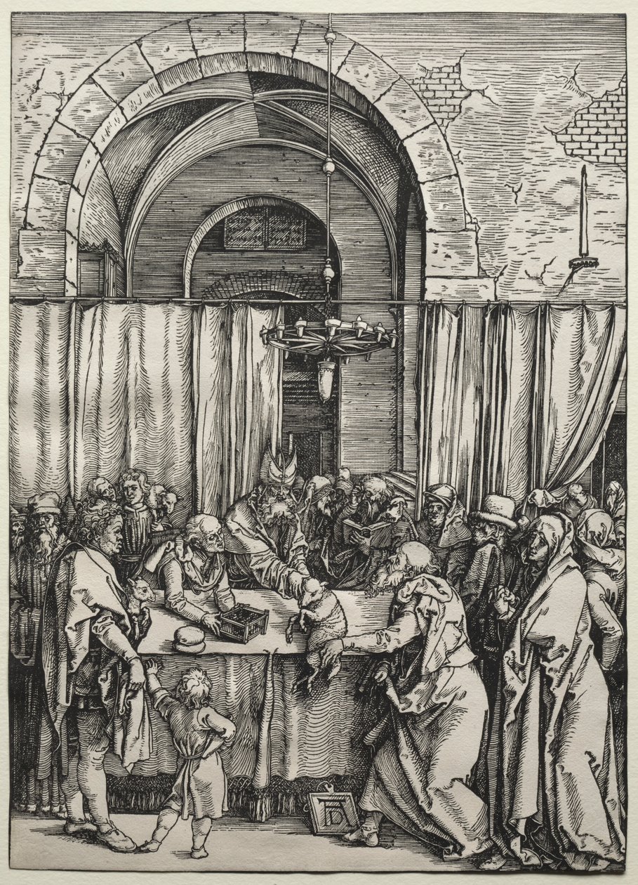 Ylipapin hylkäämä Joachim-uhri, n. 1504-1505. tekijältä Albrecht Dürer