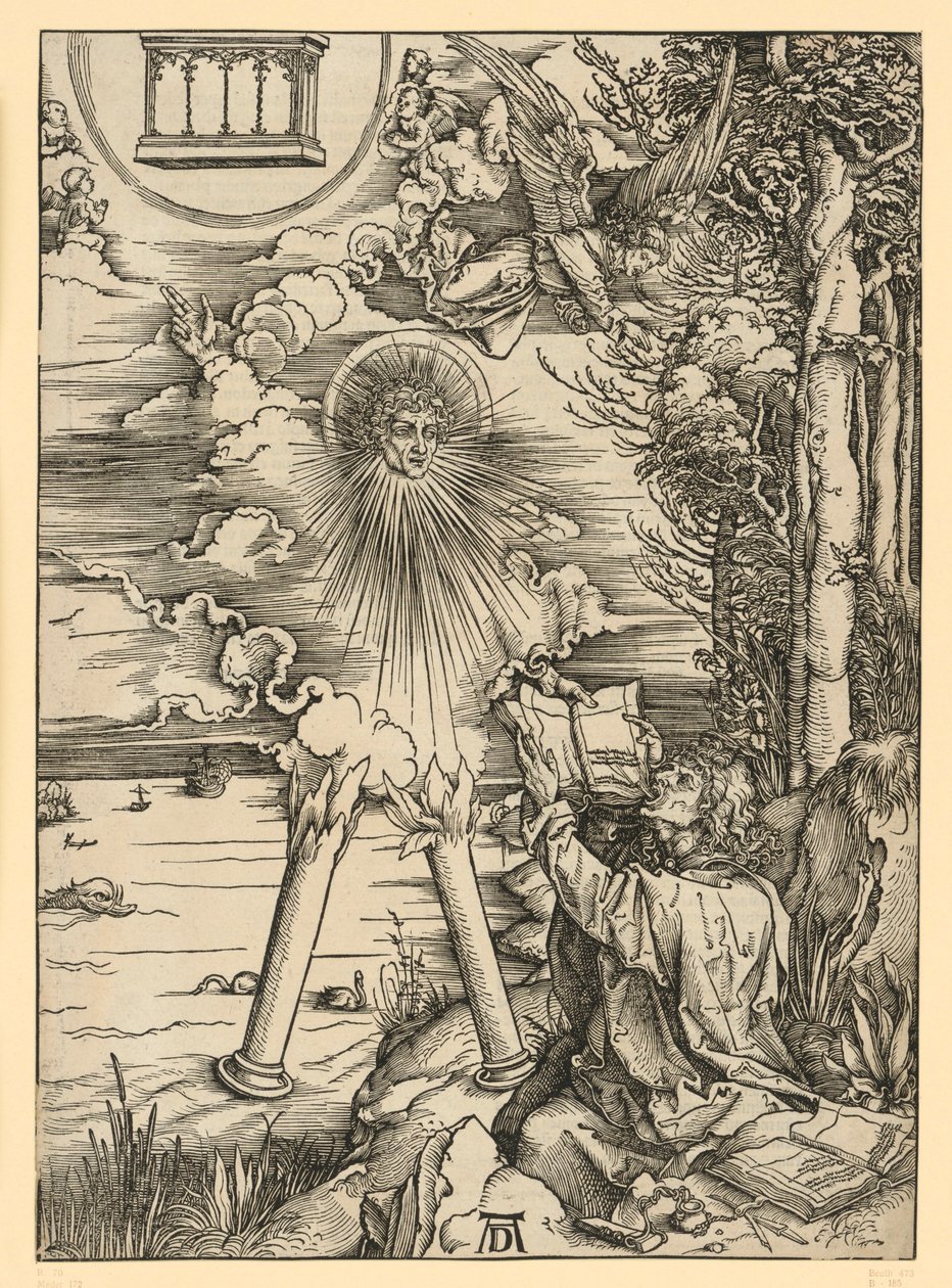 Johannes nielee kirjan (Ilmestyskirja) tekijältä Albrecht Dürer