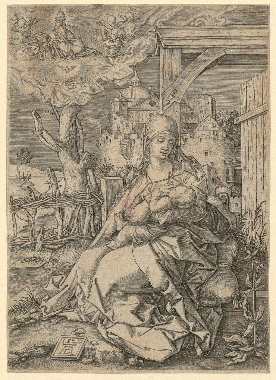 Neitsyt ja lapsi tekijältä Albrecht Dürer