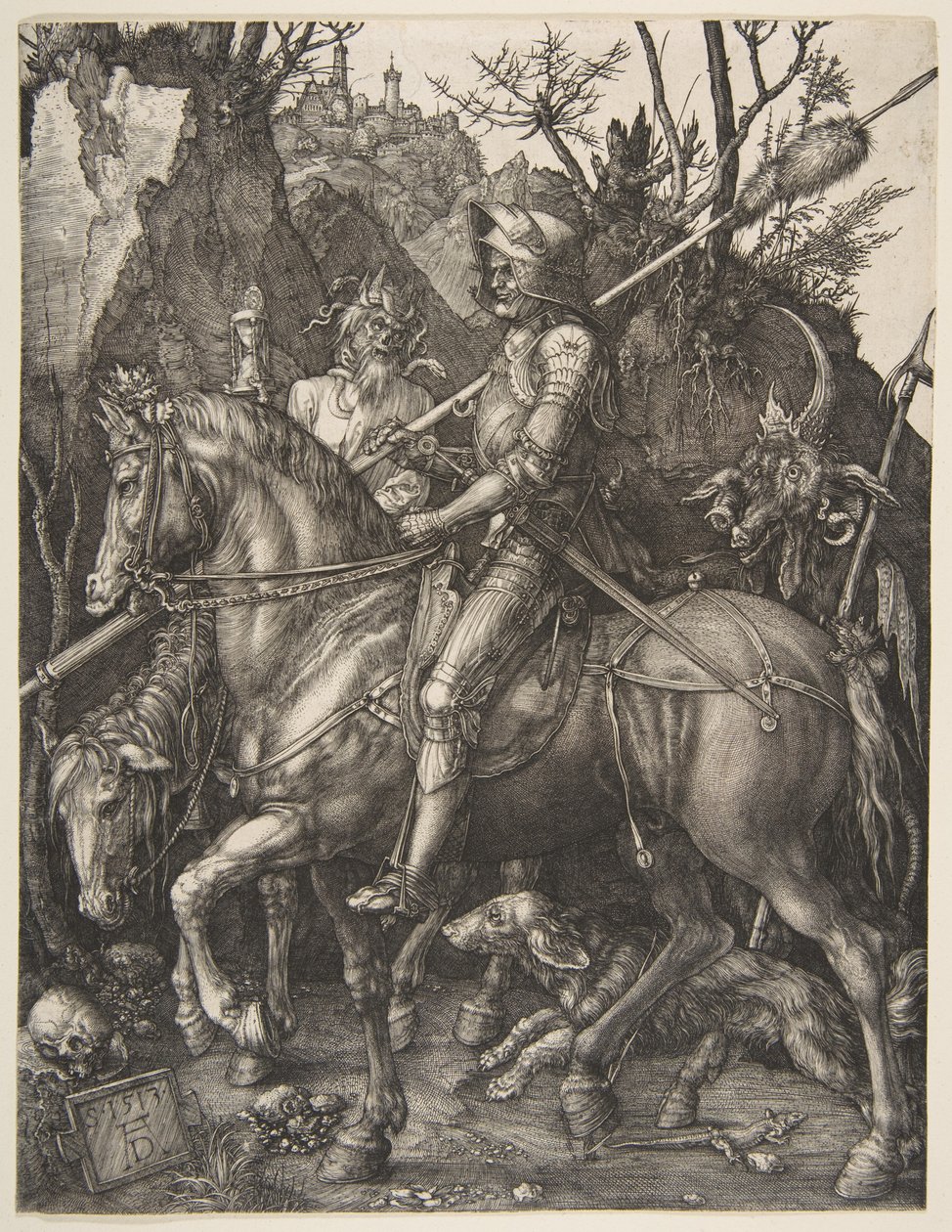 Ritari, kuolema ja paholainen tekijältä Albrecht Dürer