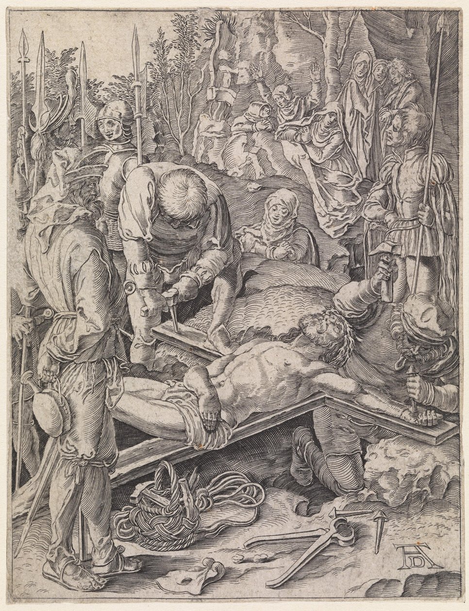 Kristuksen ristiinnaulitseminen tekijältä Albrecht Dürer