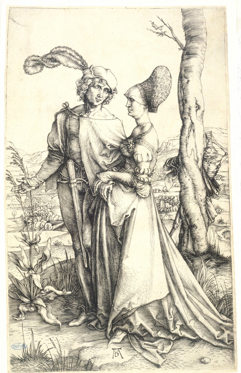 Kävelyretki (Bartsch 94) tekijältä Albrecht Dürer