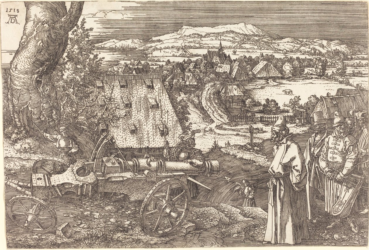 Maisema tykin kanssa tekijältä Albrecht Dürer