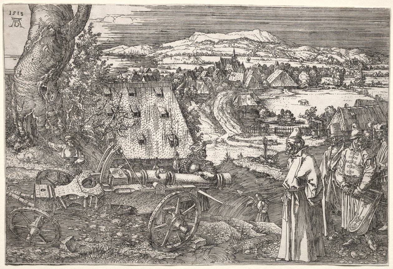 Maisema tykin kanssa tekijältä Albrecht Dürer