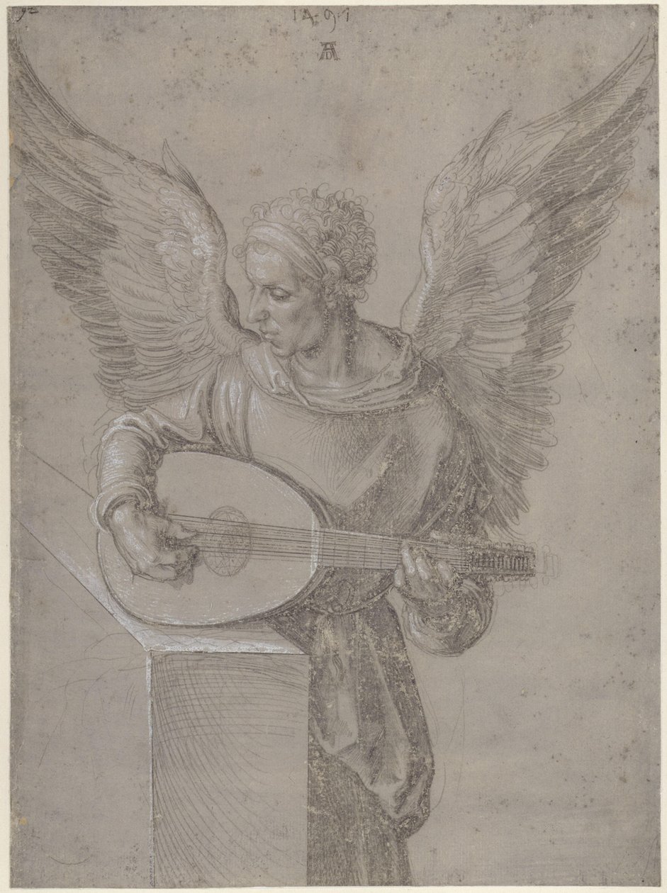Luuttua soittava enkeli tekijältä Albrecht Dürer