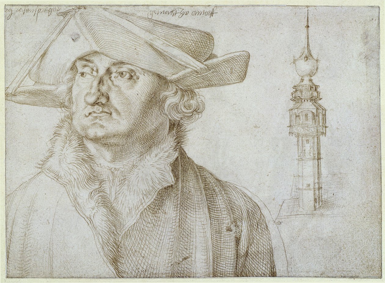 Lazarus Ravensburger ja Antwerpenissa sijaitsevan Lieren hovin torni tekijältä Albrecht Dürer