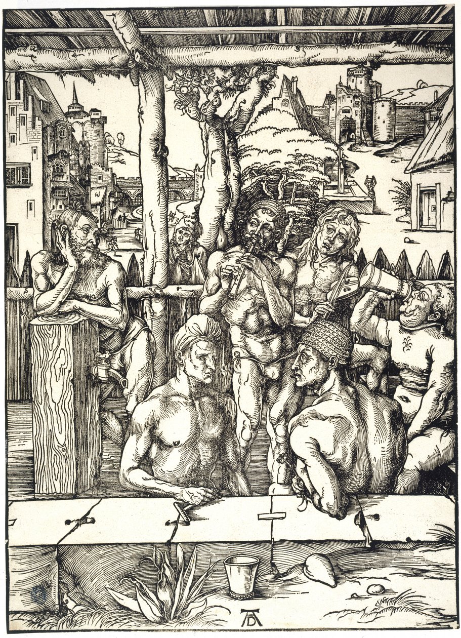 Miesten kylpylä (Bartsch 128) tekijältä Albrecht Dürer