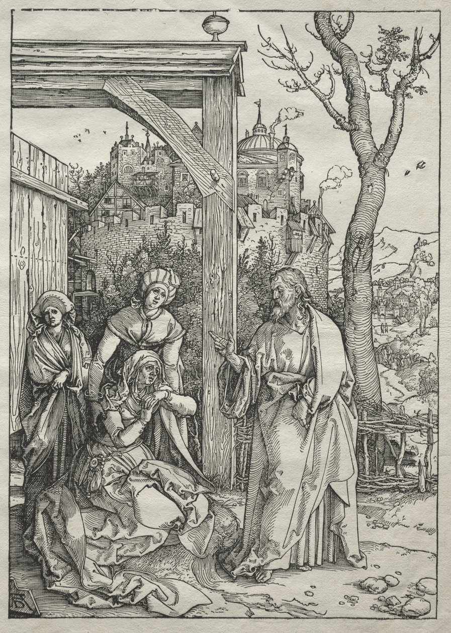 Neitsyen elämä:  Kristus jättää äitinsä tekijältä Albrecht Dürer