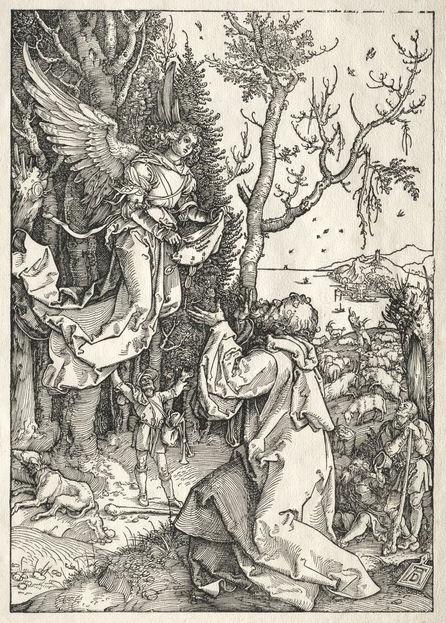Neitsyen elämä: Joakim ja enkeli tekijältä Albrecht Dürer
