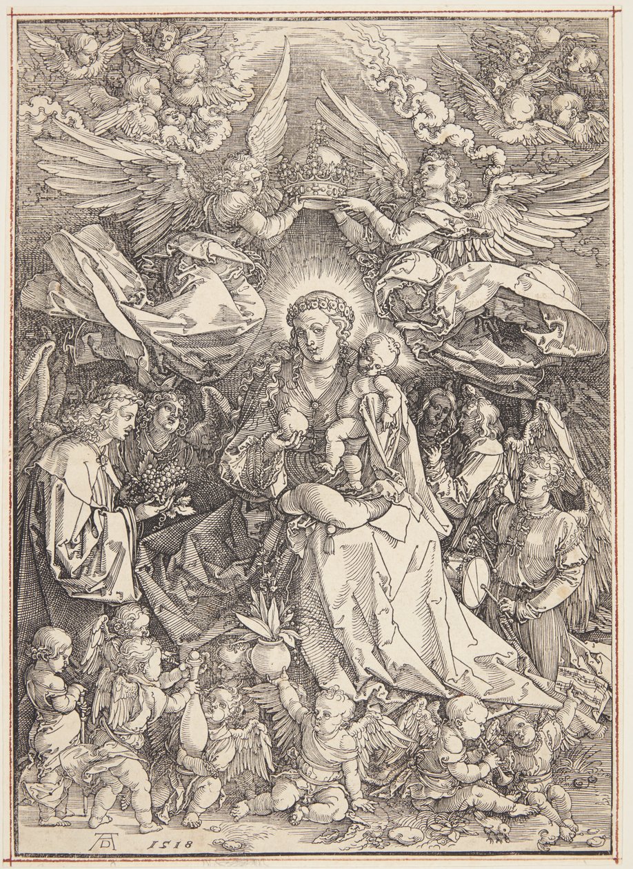 Madonna enkelien kuningatar tekijältä Albrecht Dürer
