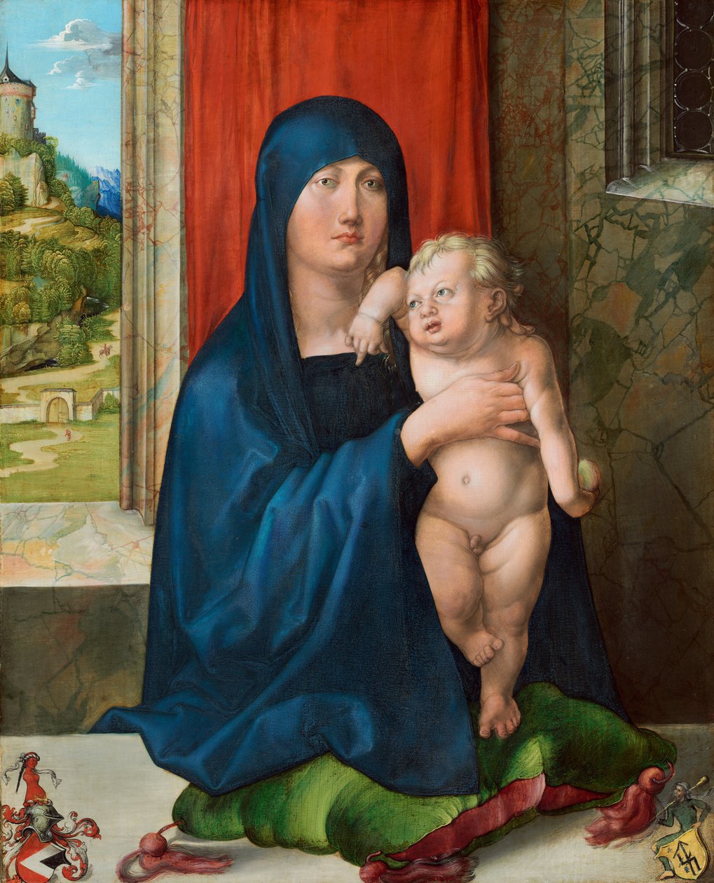 Madonna ja lapsi [kääntöpuoli], n. 14961499. tekijältä Albrecht Dürer