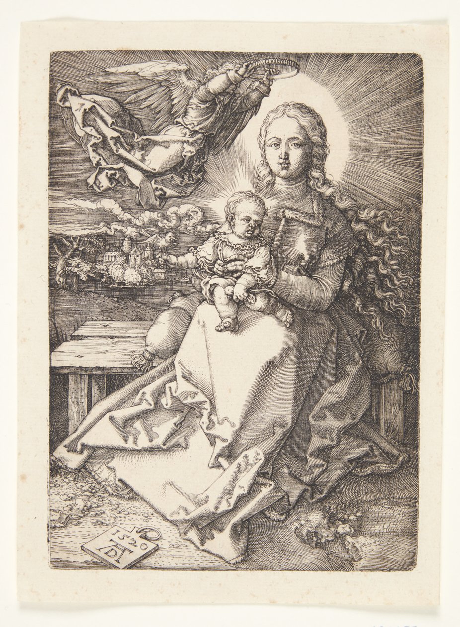 Madonna kruunasi enkeli tekijältä Albrecht Dürer