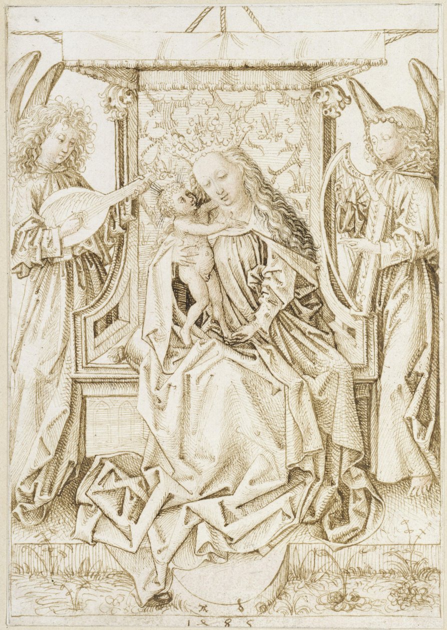 Madonna ja musisoivat enkelit tekijältä Albrecht Dürer