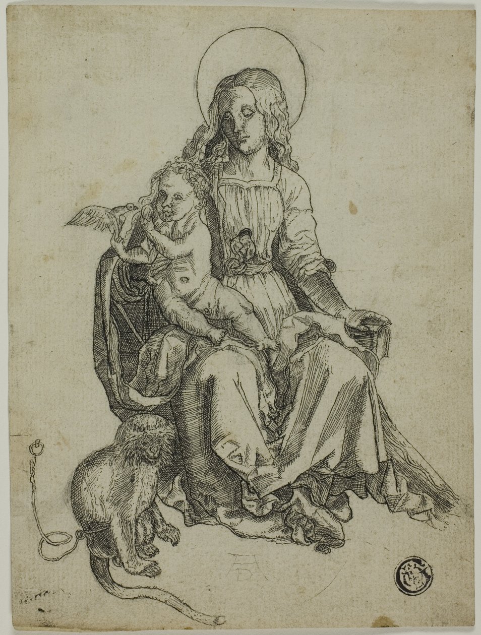 Madonna apinan kanssa tekijältä Albrecht Dürer