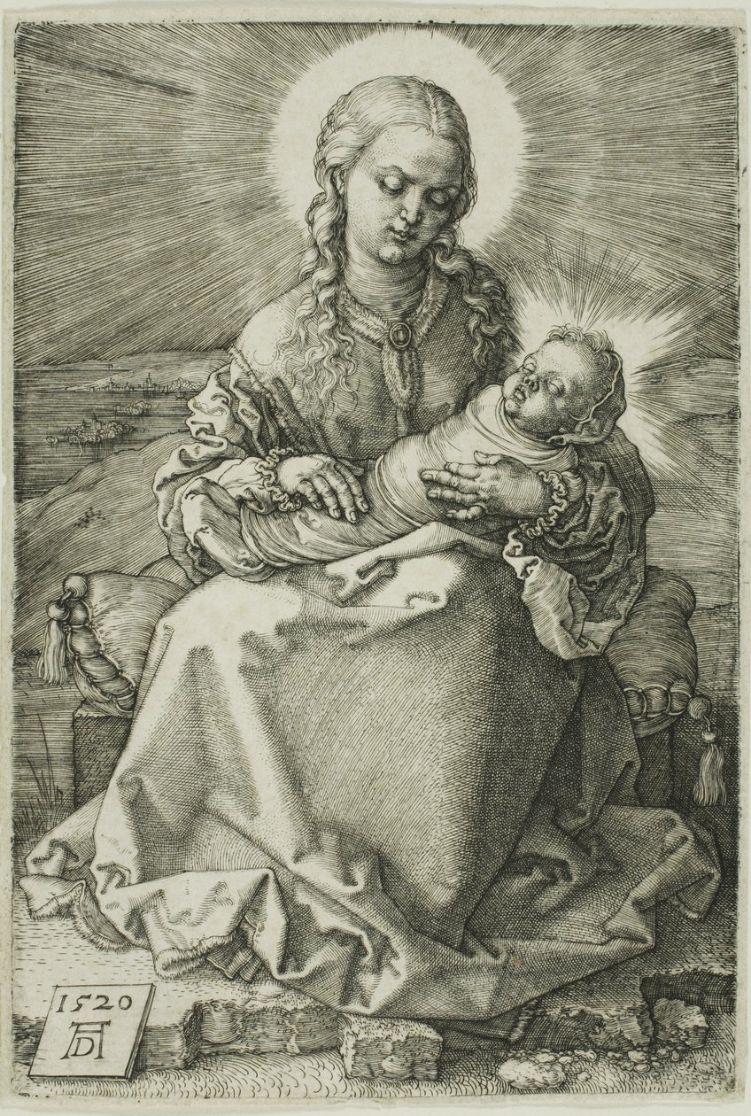 Madonna kapaloidun lapsen kanssa tekijältä Albrecht Dürer