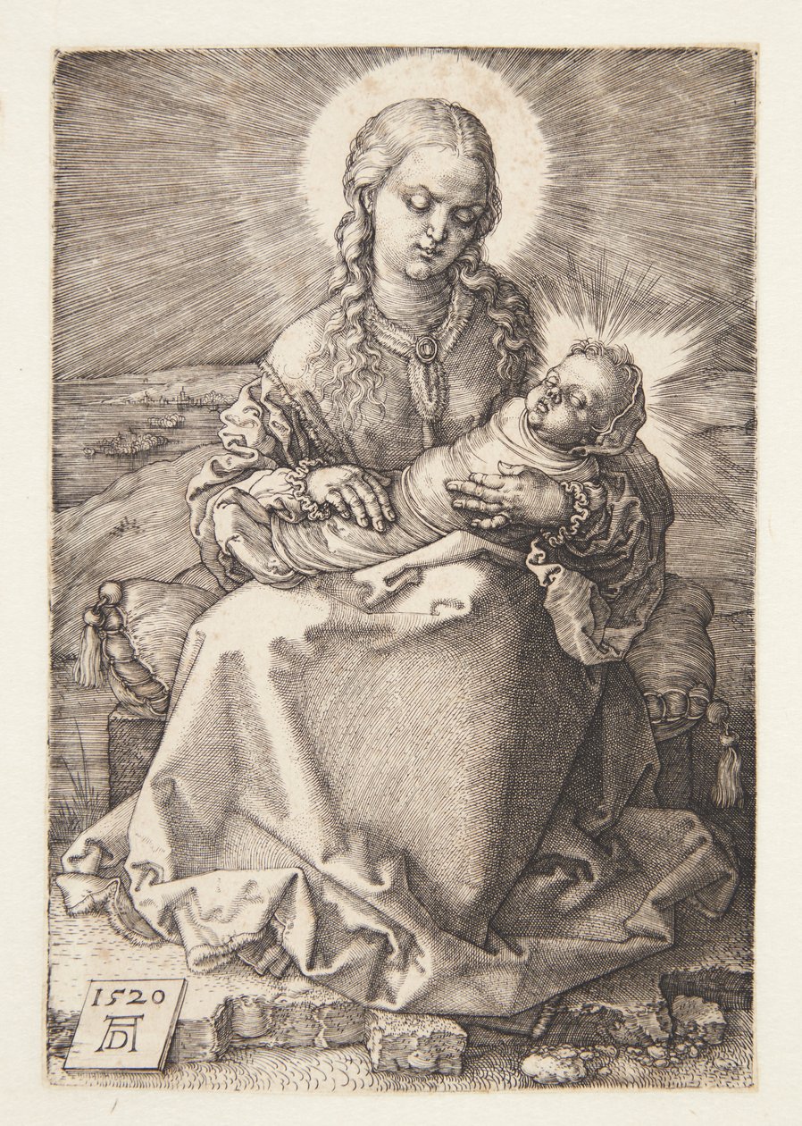 Madonna kapaloidun lapsen kanssa tekijältä Albrecht Dürer