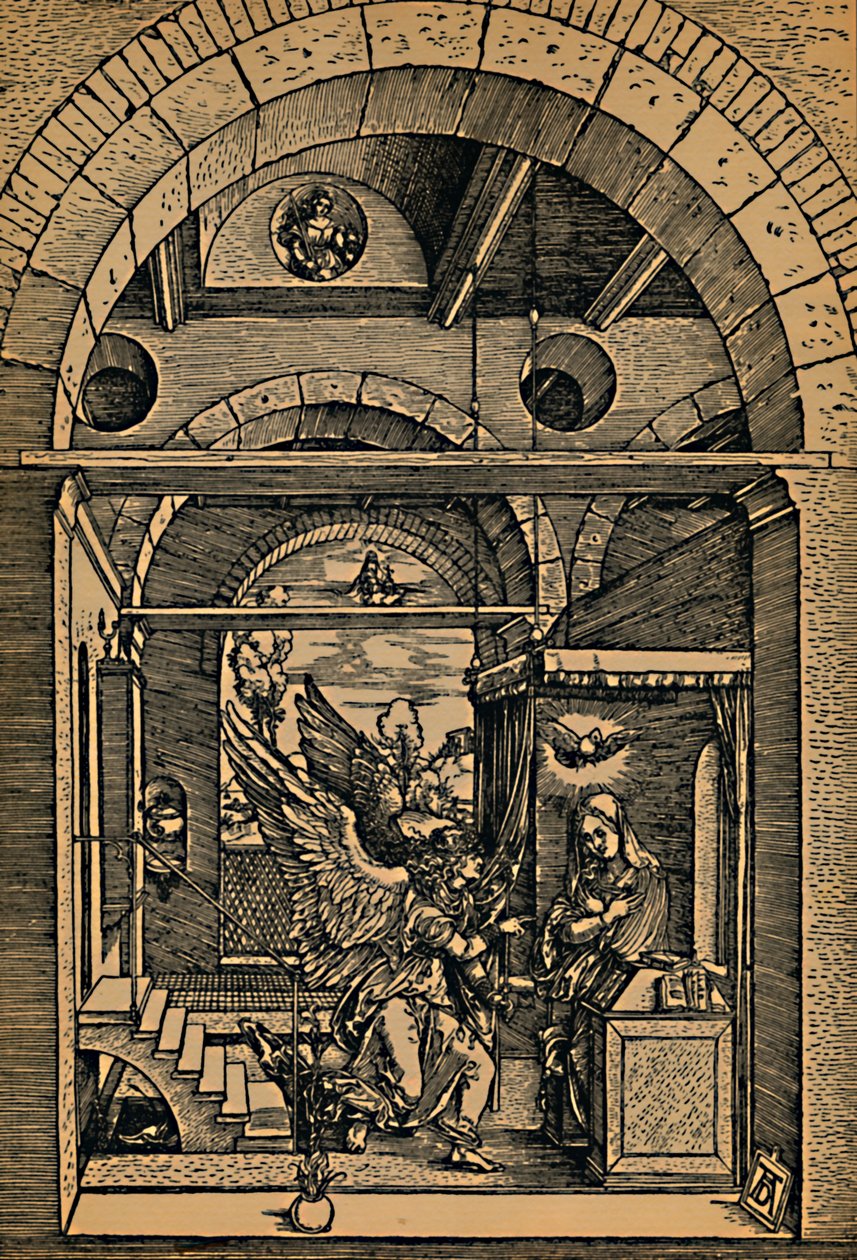 Maria Verkundigung, Ilmoitus, c1503. tekijältä Albrecht Dürer